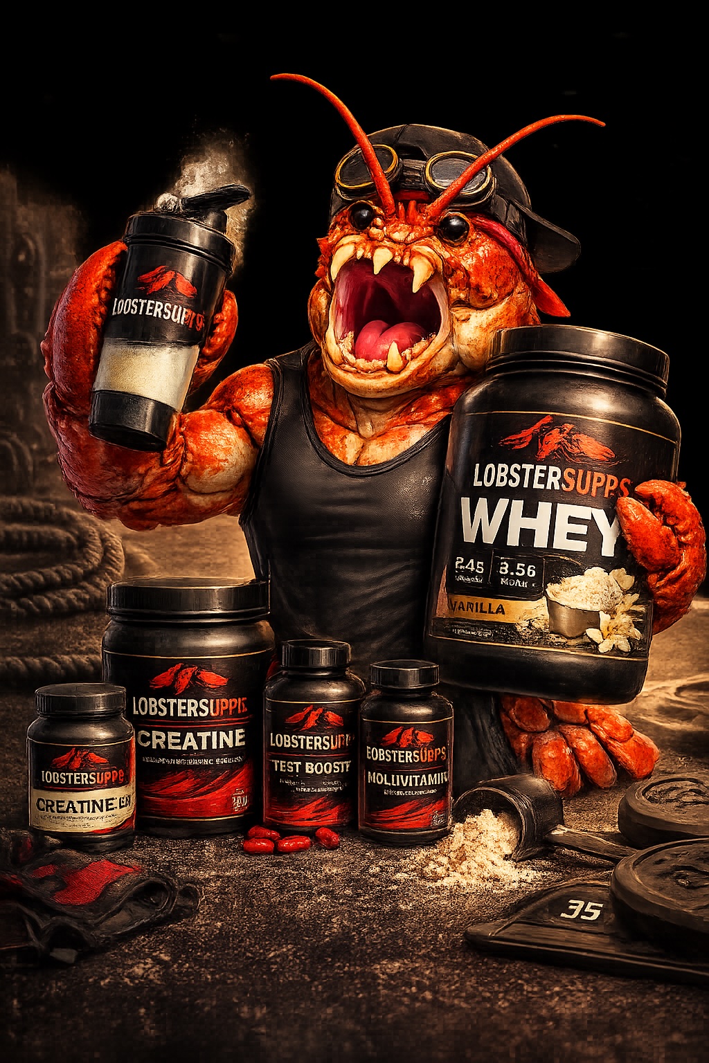 Supplements mascot